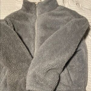 Cozy Gray Fleece Jacket